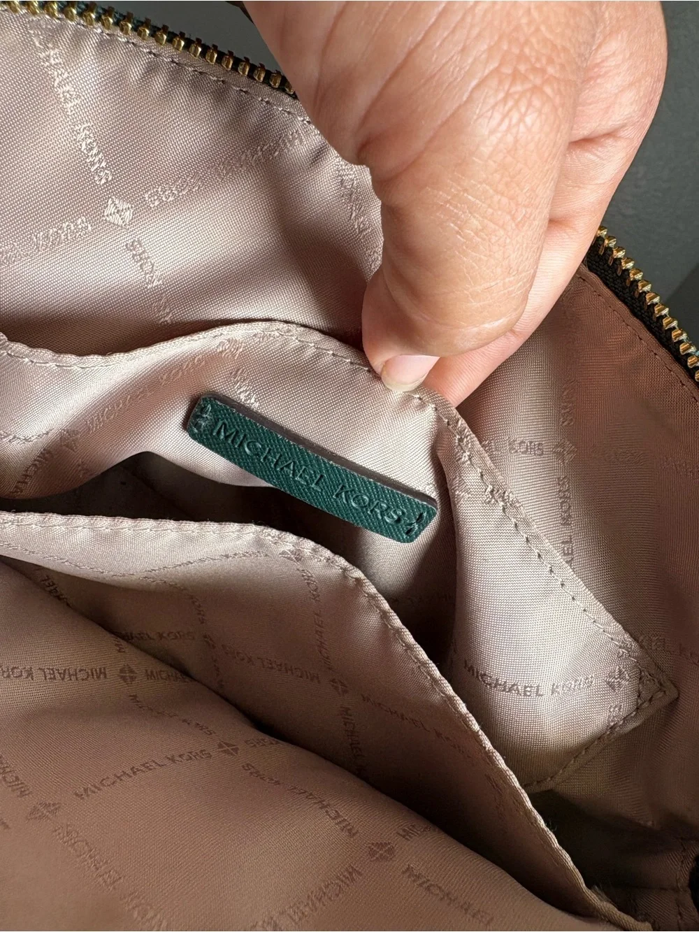 Michael Kors Mint Green Signature Crossbody Bag